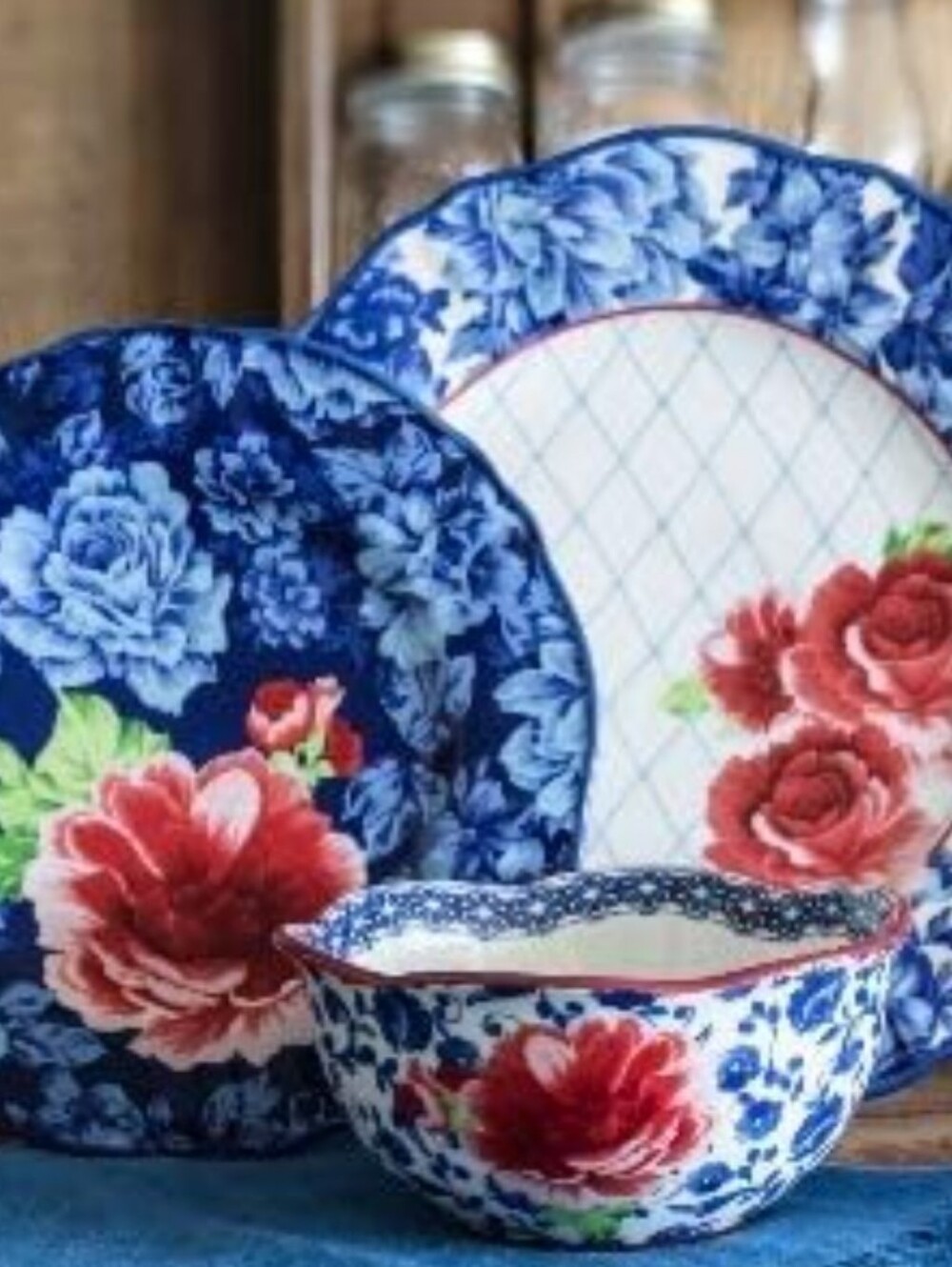 The Pioneer Woman 3-Piece Dinnerware Set Plate Bowl Floral New